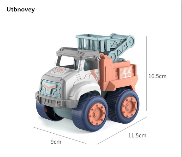 Utbnovey Kids Construction Car Toys for 3 4 5 Year Old Boys Toddler Mini Pull Back Vehicles Excavator Truck Tractor Party Supplies Favors Birthday Gift